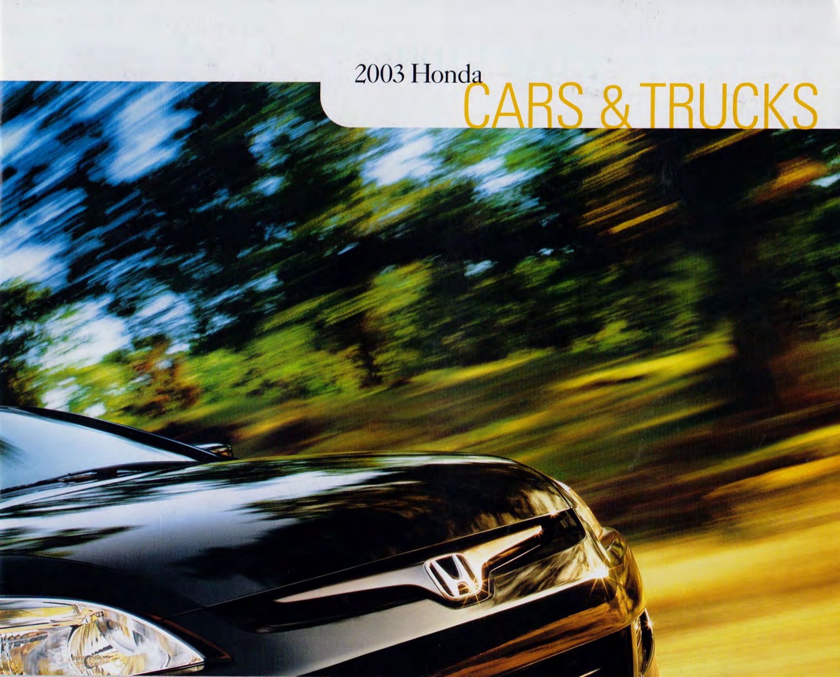 2003 Honda Model Range Brochure